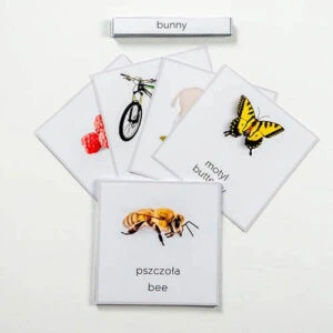 dwujęzyczne karty montessori - 4 pory roku